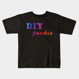 diy junkie rainbow colorful Kids T-Shirt